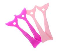 LALADEFIEE 4pcs Professional Eyeliner Stencils Silicone Makeup Tools Eyeshadow Applicators Eyebrow Stencils Easy to Use Safe for Sensitive Skin