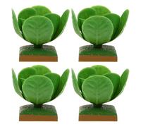 LALADEFIEE 4pcs Realistic Cabbage Model, Simulation Veg Play Food Set for Educational Pretend Play, Miniature Plant Decor for ’s Kitchen and Garden Scene