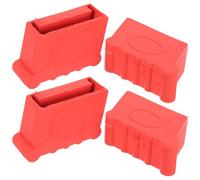 LALADEFIEE 4pcs Rubber Feet for Step Ladders, Non-Slip Ladder Foot Protector Covers Made of Sturdy Rubber, Designed to Protect the Floor and Add Stability for Household and Outdoor Use