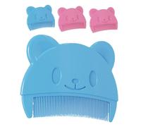 LALADEFIEE 4pcs Scalp Comb Soft Bristles Hair Brush for Care Gentle Grooming for Cradle Cap Fine Hair Cute for Bathing Bedtime Use