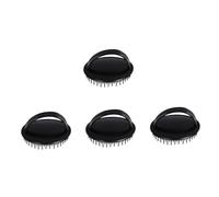 LALADEFIEE 4Pcs Shampoo Brushes with Ergonomic Handle for Gentle Scalp Massage Hair Care Plastic Bath Combs for Wet and Dry Hair Detangling and Itch Relief