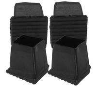 LALADEFIEE 4pcs Silicone Ladder Feet Protect Cover Non Slip Step Ladder Foot Pads with Damping Function Black for Protecting Floors and Wood Surfaces