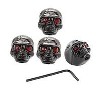 LALADEFIEE 4pcs Skull Knob for Electric Guitar Bass Volume Tone Control with Wrench Easy Installation Fit Stylish Metal Design for