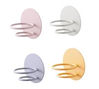 LALADEFIEE 4pcs Wall Mounted Makeup Sponge Holder No Drilling Powder Puff Rack Beauty Sponge Stand Storage for Foundation and Pressed Powder Organiser