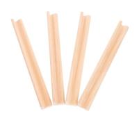 LALADEFIEE 4Pcs Wooden Domino Racks with Letter Display Bases Tabletop Game Holders for Family Party DIY Craft Decoration Organize and Secure Domino Tiles Game Cards