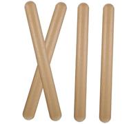 LALADEFIEE 4pcs Wooden Rhythm Sticks Percussion Instrument for Preschoolers Music Safe Natural Wood Claves Teaching Basic Beat Techniques for Boys