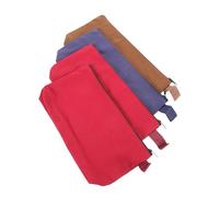 LALADEFIEE 4pcs Zipper Pencil Pouch Set Large Capacity Stationery Bags 25cm x 13cm x 5cm Portable Pen Cases with Zipper for Students and Cosmetics Storage in Red and Blue