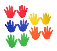 LALADEFIEE 5 Pairs Sensory Training Mats with Hand and Foot Massage Prints for Adults Carpet Spot Markers for Classroom Coordination Interactive Tactile Stimulation for Team Building and