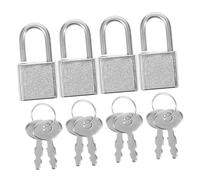 LALADEFIEE 5 Sets Vintage Style Small Plastic Padlocks with Keys Reusable Sealing Locks for S Treasure Boxes Jewelry Boxes Antique Wooden Cabinets DIY Security Accessories
