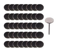 LALADEFIEE 50pcs 20mm Pedicure Sanding Discs with Shaft for Electric Callus Remover, Foot Sandpaper Discs Dead Skin Removal, Nail Polishing Tool Set for Professional and Personal Foot Care