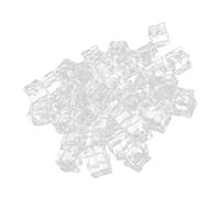LALADEFIEE 50pcs Acrylic Fake Ice Cubes Reusable Irregular Square Photography Props for Fish Tank Decor and Drink Decoration Realistic Transparent