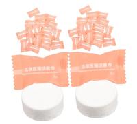 LALADEFIEE 50Pcs Disposable Compressed Towels Tablets for Travel Outdoor Use Convenient Compact Face and Shower Micro Towels Safe Hygiene for Bath Massage Spa Family and Camping