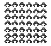 LALADEFIEE 50Pcs Medieval Armor Scale Plates Black 2.7X2.7Cm DIY Knights Armor Crafting Supplies for Historical Reenactments and Costume Making