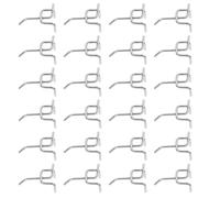 LALADEFIEE 50pcs Pegboard Shelving Hooks 3-Prong Iron Board Hooks with No Drilling Firm Design, Silver Finish for Office and College Organization, for Clothing and Keys