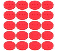 LALADEFIEE 50pcs Red Plastic Belt Pulley Wheels for DIY Rc Cars and Airplane Wear-resistant Transmission Gear System Parts Miniature Groove Design for Model Car Wheels and Motorized