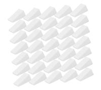 LALADEFIEE 50Pcs Small Triangular Cosmetic Foundation Sponges Wet Dry Dual-use Makeup Puff Wedges for Face Blending Cream Concealer Powder Highlighter