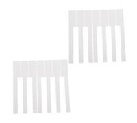 LALADEFIEE 52pcs Piano Keytops White Keyboard Repair Parts Piano Supplies for Keyboard Maintenance Musician Use