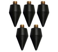 LALADEFIEE 5Pcs Black Crystal Art Wax Tip Dotting Pens Refill Set for Nail Rhinestone Picker Tool, Precise Gem Applicator Pen for DIY Nail Art and Gem Crafting