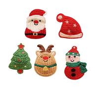 LALADEFIEE 5pcs Christmas Hairpins for Girls Stylish Knitting Barrettes Cute Designs Holiday Hair Accessories for Girls and Toddlers for Christmas Parties and Everyday Wear