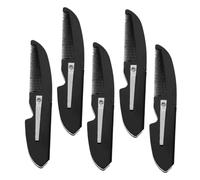 LALADEFIEE 5pcs Folding Beard Styling Comb for Men Portable Small Fine-toothed Hair and Mustache Grooming Tool Lightweight Travel Essential with Stable Plastic Construction