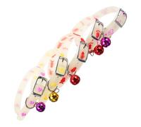 LALADEFIEE 5pcs Glow the Dark Pet Collars for Dogs and Cats, Comfortable Silicone Material with Anti-lost Feature, Adorable and Practical for Night Walks and Outdoor Safety Random Color
