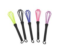 LALADEFIEE 5pcs Hair Dye Stirrers and Cream Mixers Multipurpose Hair Coloring Whisks for Salon and Barber Professional Hairdressing Dye Mixing Tools with Blue, Purple, Pink, Black, Green