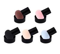 LALADEFIEE 5pcs Makeup Sponge Puff for Foundation and Powder Soft Cushion Puff with Fine Craftsmanship Suitable for Wet and Dry Use Multi-color Mix for Face Makeup Application