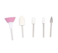 LALADEFIEE 5pcs Nail Polishing Head for Nail Gel Polish Drill Polisher French Manicure Kit Art Tool