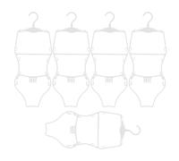 LALADEFIEE 5pcs Plastic Baby Clothes Hangers - Swimwear Display Hangers - Bathing Suit Hanging Rack for Pool Or Retail Store - Toddler Bathing Suits and Bikini Organizer