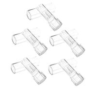 LALADEFIEE 5pcs Portable Transparent Empty Lip Balm Tubes Lightweight Lipstick Containers for DIY Lip Gloss Storage Compact Cosmetic Vials for Women the Go