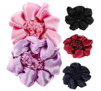 LALADEFIEE 5pcs Quality Material Hairnets Girl Hair Bun Cover Elastic Snood Hair Holder Hairnet Ballet Net Accessory for Women