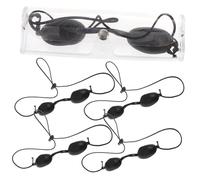 LALADEFIEE 5Pcs Safety Eye Patch Cover for Skin Care Machines Opaque Protective Goggles for Beauty Devices Lightweight PVC Eye Protector for Infrared Light Treatment Compact Fit for Adults