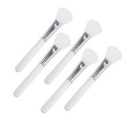 LALADEFIEE 5pcs Silicone Brush Ergonomic Facial Mud Applicator for Even Skincare Application for Hard Reach Areas Easy to Clean Reusable Tools for Women