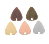LALADEFIEE 5pcs Stainless Steel Guitar Picks Ergonomic Plectrums for Electric Acoustic and Bass Guitars Includes Gold Silver Rose Gold Copper and Antique Finish Options