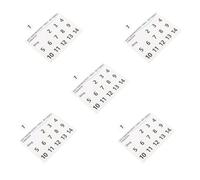 LALADEFIEE 5pcs White Number Music Note Labels for Handpan Tongue Drum Drum Scale Stickers for Beginners Ethereal Note Decals for Percussion Practice and Learning