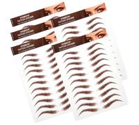 LALADEFIEE 5sheets Eyebrow Stickers for Makeup Realistic Transfers for Grooming Shaping for Missing Uneven Eyebrows Easy Peel off Application