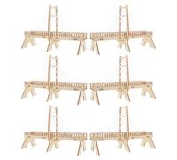 LALADEFIEE 6 Sets Kids DIY Bridge Craft: Wooden Architecture Assembly Toy - Stem Project Handmade Building - Science Experiment Plaything For Boys