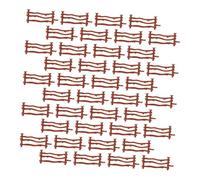 LALADEFIEE 60pcs Miniature Farm Fence Garden Decoration Fairy Garden Decors Role Play Accessory for DIY Micro Landscape and Photography Props