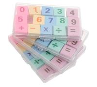 LALADEFIEE 60pcs Puzzle Erasers Educational Patterns Clean Erasing Multiplication Math Games Classroom Rewards Party Favors Student Packs Portable Fun Learning Tools