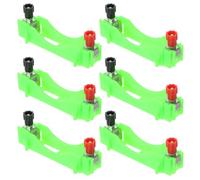 LALADEFIEE 6pcs Aa Battery Box for Physics Labs with Wire Leads Snap-together Design for Series Parallel Circuits Educational Science Kit for Boys and Portable and Practical Teaching Tool