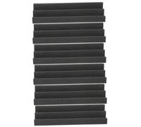 LALADEFIEE 6pcs Bass Trap Acoustic Panels Black Soundproof Sponge Foam for Corner Wall Wedges High Density Flame Retardant Sound Absorption for Ktv Gym Studio