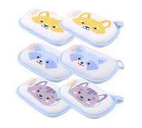 LALADEFIEE 6pcs Bath Mitts Cartoon Animals Washcloths Boys and Girls Bathing Rubbing Towels Bathroom Exfoliating Shower Gloves Body Scrubber Wash Cloths