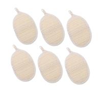 LALADEFIEE 6pcs Bath Shower Sponge Body Scrubber Exfoliating Loofah Bath Sponges for Gentle Skin Cleansing and Cuticle Removal Quick Drying Easy to Hold for Healthy Skin Care