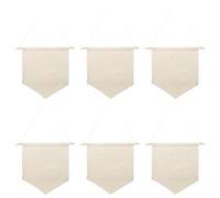 LALADEFIEE 6pcs Blank Canvas Banner - Pin Display Wall Hanging Banner Organizer for Enamel Pins, Buttons And Badges Rooms Decorations