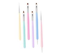 LALADEFIEE 6Pcs Dual-ended Manicure Pens for Nail Art DIY and Reusable Nail Gel Coloring Tools for Professional Salon and Home Use Safe Fine Material Easy to Clean