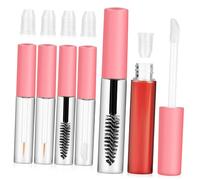 LALADEFIEE 6pcs Empty Mascara Tubes Wands Refillable Cosmetic Containers for Lip Gloss Eyeliner and Mascara Travel-Friendly Applicators for Makeup Artists and Beginners