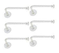 LALADEFIEE 6pcs Hair Ring Storage Hooks Hairband Storage Hooks White Glue Wall-Mounted Holder for Hair Ties, Bracelets, Mother's Day, Shower