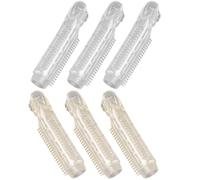 LALADEFIEE 6pcs Hair Rollers with Clip for Volume and Styling Abs Material Firm Hold without Damaging Hair at Home and Daily Use by Women