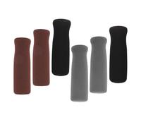 LALADEFIEE 6pcs Non-Slip Thickened Crutch Handle Grips for Walking Stick Elderly Cane Hand Protectors Soft Foam Covers Easy to Install Lightweight Replacement Wraps