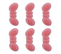 LALADEFIEE 6Pcs Pink Thick 6Mm Heel Grips Cushion Pads for Women Anti-Slip High Heel Inserts Foot Care Cushions to Prevent Blisters and Rubbing in Shoes